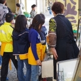 七条第三小学校　一日店長の日