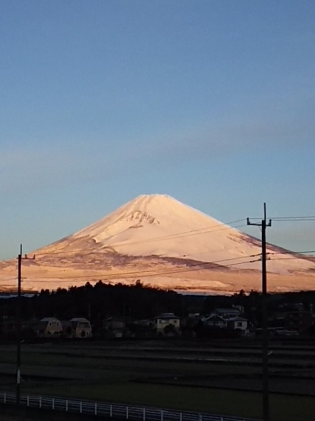 大雪降ったので、富士山も綺麗な雪化粧でした。<br>【みっちゃん  さんからの投稿】