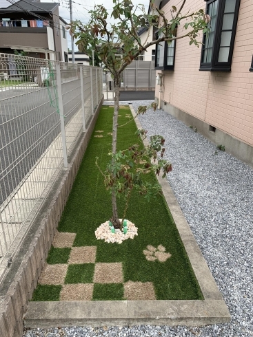 「デザイン施工事例【那須塩原市の人工芝のことなら、芝笑におまかせ！】」