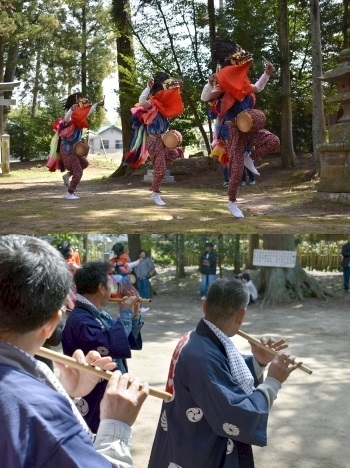 北羽鳥香取神社の獅子舞