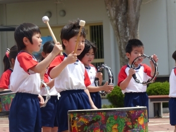 《龍翔寺こども園》みんなで一緒に、「いち、に、さん！」