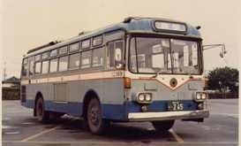 2代目バス<br>昭和の時代に一番がんばっていた形ですね。