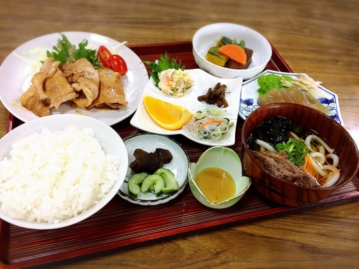 長野山定食（てんぷら付）1,200円
