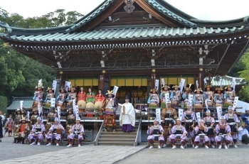 頼朝公旗挙出陣奉告祭