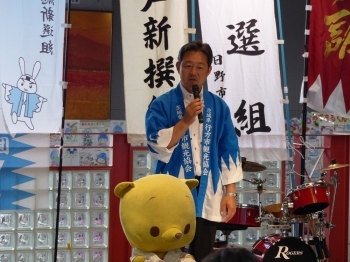 鈴木市長も新選組まつりに駆け付けてくれましたよ。