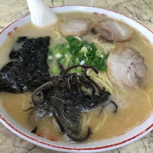 「ラーメン案山子」レトロな空間で食べるラーメンは懐かしくて美味しいです！