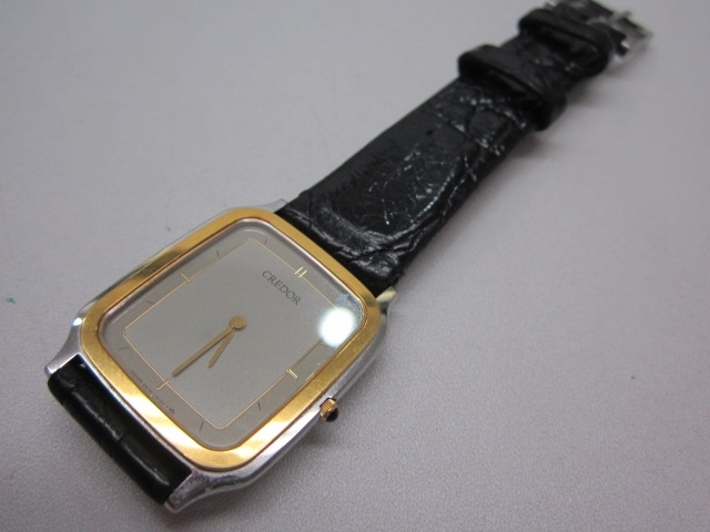 「川西市からのお客様、メンズ腕時計 SEIKO クレドールのお買取り！ 時計（ロレックス、オメガなど）のお買取りなら“おたからやJR伊丹店”にお任せください！宝塚市や西宮市からもご来店いただいております。」