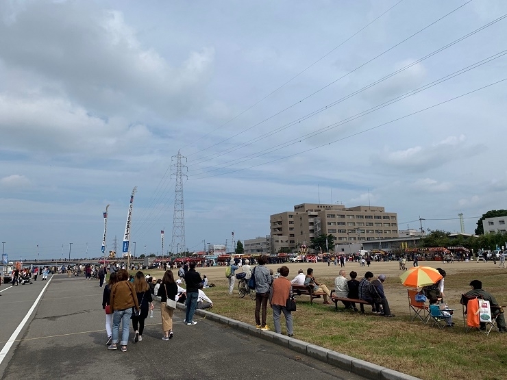 10：30頃　河川敷の様子