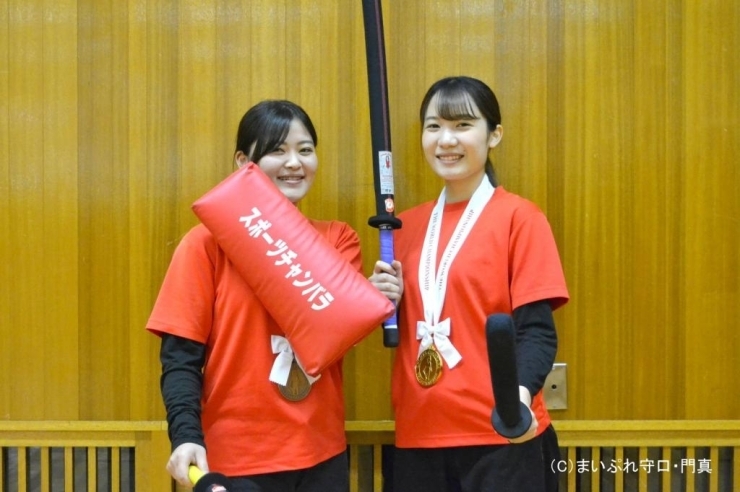 竹中美優選手（左）＆優生選手（右）