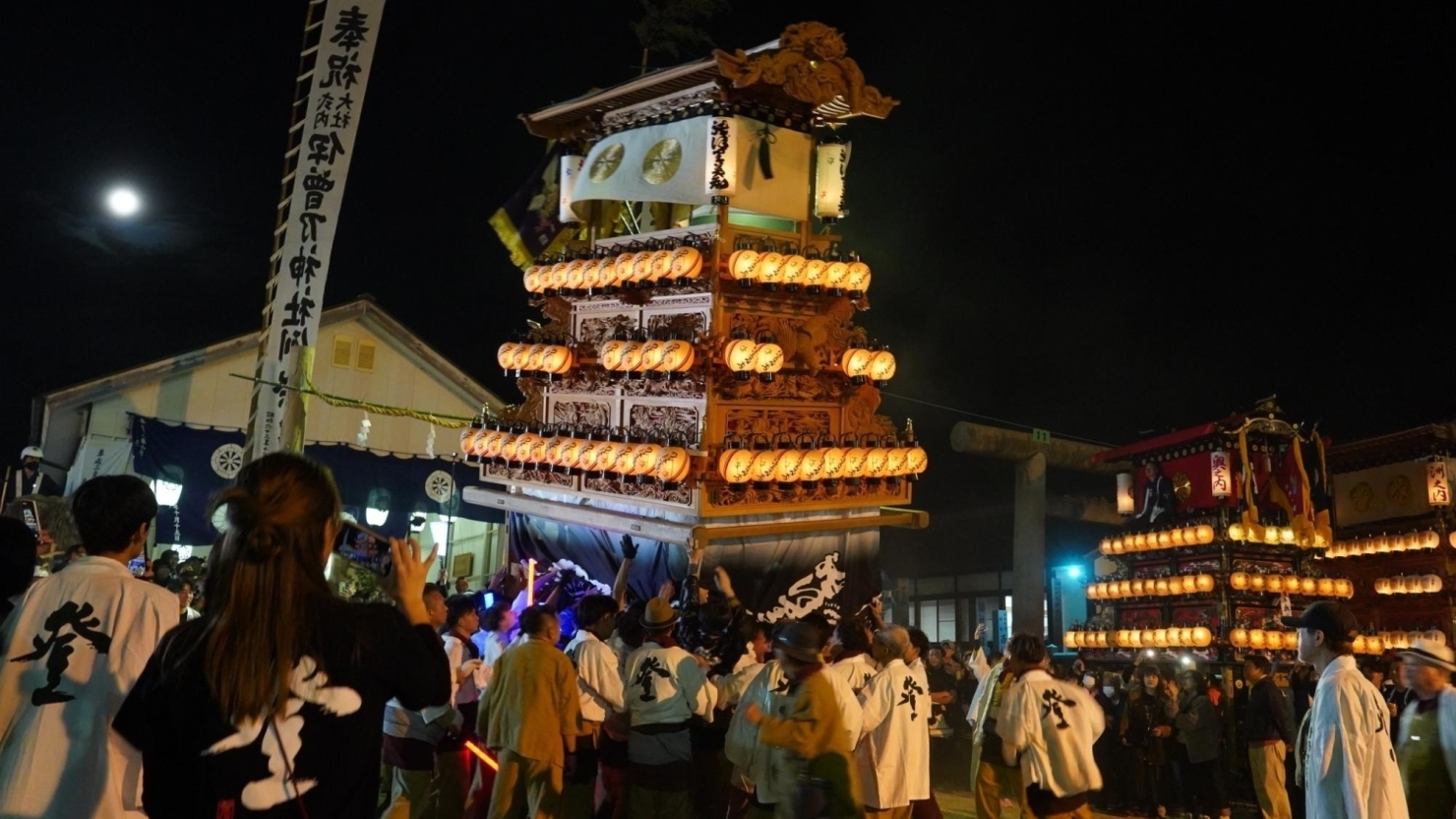 2024年10月16日(水)撮影|伊曽乃神社祭礼・お旅所で宮出し