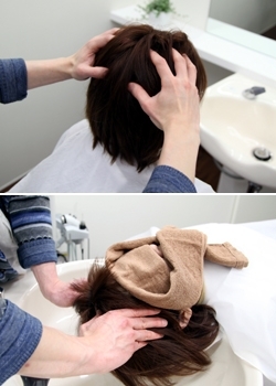 ヘッドスパはカットとセットのオーダーで＋1,000円～です。「HAIR & ESTHE KAHIMI（カヒミ）」