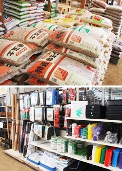 苗・肥料・農薬・土・園芸用品など、豊富な品揃え！「平井のたねもの屋」