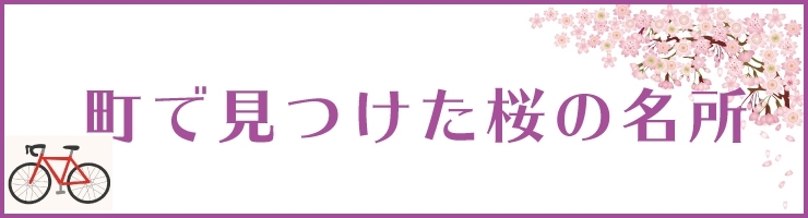 町で見つけた桜の名所