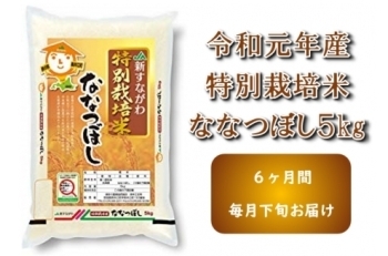 JA新すながわ産　特栽米ななつぼし定期便（６ヶ月）