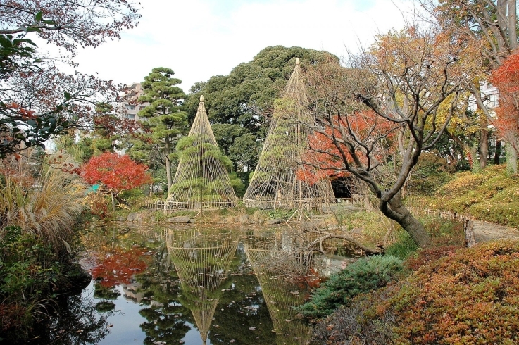 「甘泉園（かんせんえん）公園」公園の中心は回遊式の日本庭園