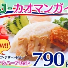 “ワイズキャフェテリア”新宿エステックビル店のカオマンガイ専門店『J-カオマンガイ』より、2つの味が楽しめる『ハーフ＆ハーフセット』が新登場！