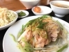 鶏肉とネギ油流し