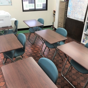教室は、基本的に個別指導のため広々と使用できます。「英語スクール MBAシカゴ」