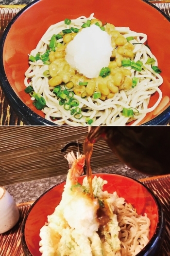 天ぷら蕎麦などのメニューを豊富に取り揃えています。「蕎麦処 大鷹」