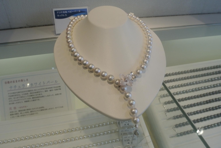 キレイなピンク系の真珠ネックレス（調色）「真珠のこと…。その２」