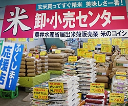 「米のコイシ 卸・小売センター船橋市場店」船橋市場でどなたでも卸価格で美味しいお米が買えます！