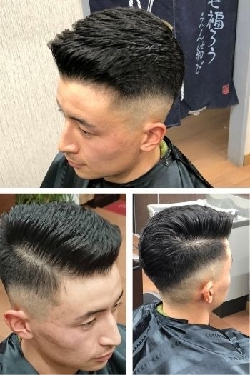 フェードカットスタイル（ヌレパン）「平野理髪店」