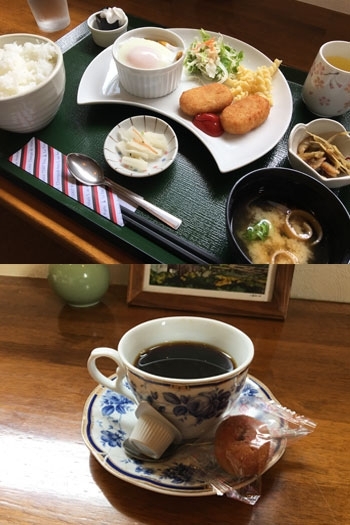 日替りランチ780円には、コーヒーか紅茶が付きます。「ルピア」