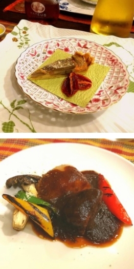 牛蒡のキッシュ・和牛スネ肉のアグロドルチェ
「西洋料理 コンフェイト」