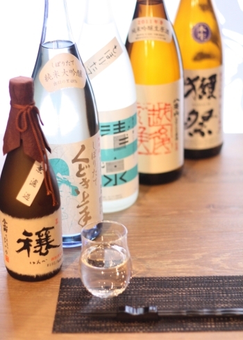 天ぷらには日本酒！
オススメの地酒は店員までお気軽に！「和食堂 穰（ゆたか）」