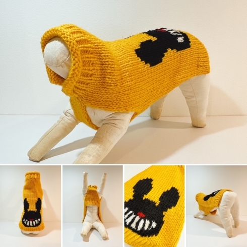 DARK RABBIT「丁寧に編まれた、犬用の手編みセーターです。」