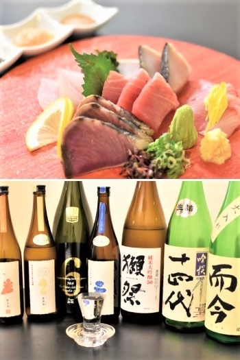 希少な日本酒と北海道函館から直送の鮮魚を使ったお造り「酒菜や MARUICHI」