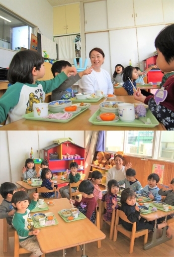 食べることは楽しい♪
一緒に食べたい友達や先生がいる！
「立花こども園」