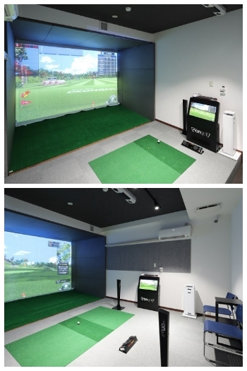 練習用のお部屋のイメージです（全4打席）「シミュレーションゴルフ倶楽部 Everyone」