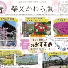 【2023春号】『柴又かわら版』No.4が完成★春のおすすめお散歩スポット特集♪