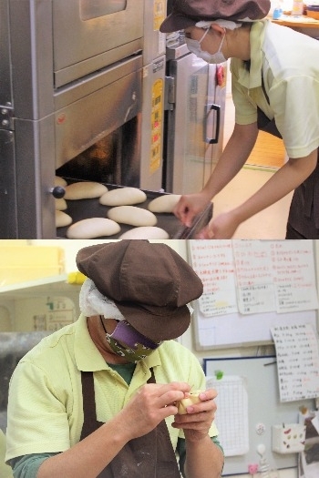 ひとつひとつ丁寧に作り上げています！「にこにこパン」