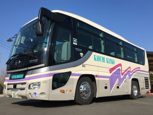 「霞観光株式会社」安全で快適なバスで、皆様の大切な旅行の思い出を作ります！
