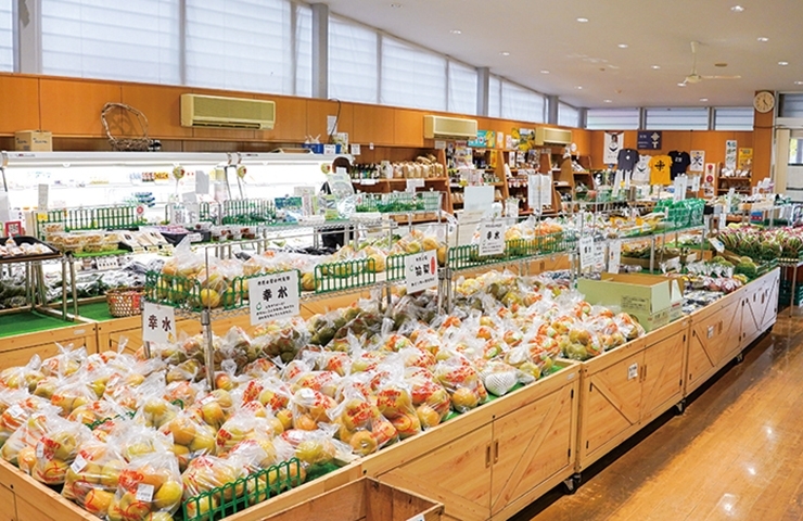 道の駅「あずの里いちはら」店内