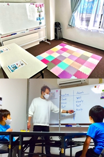 瑞江駅より徒歩1分で通いやすい！　清潔でシンプルな教室です。「ViVa Language School」