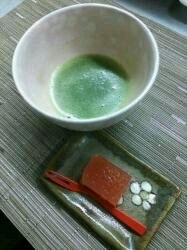 「今日は『お抹茶DAY』&【まいポ】５倍です。(*^^*)」