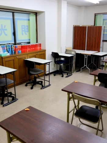 別室もあり、集中できる環境が整っています。「明光義塾 玉川上水教室」