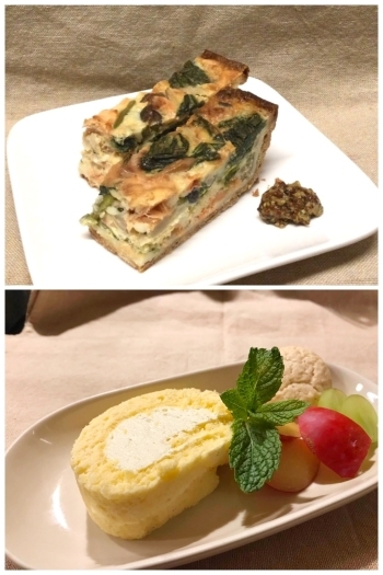 野菜のキッシュ
しっとりロールケーキ「洋食居酒家 宗ろく」