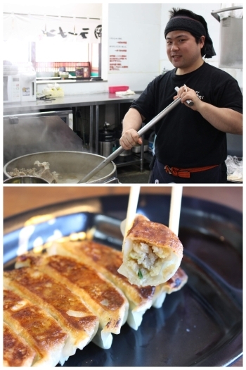 スープはじっくりと煮込みます！　餃子も人気☆「筑豊らーめん ばさらか八女店」