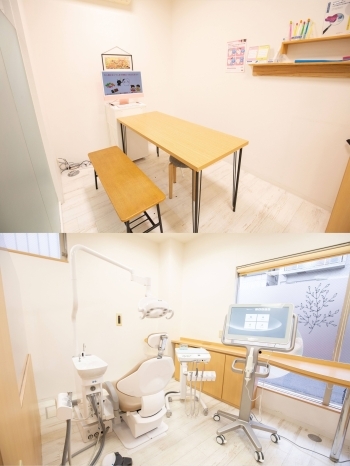 明るいカウンセリングルーム/ナチュラルな雰囲気の清潔な診察室「ステラ矯正歯科」