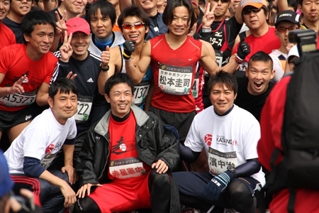 10キロマラソンには、阪神タイガースの元選手濱中さんも走られました。