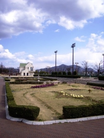 公園の敷地内にはなぜかヨーロピアンな庭園が･･･