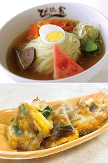 定番の冷麺とチヂミ「ぴょんぴょん舎」