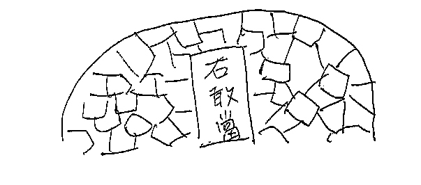 ※川崎市文化財課発行「伝説さんこんにちは」よりスケッチ