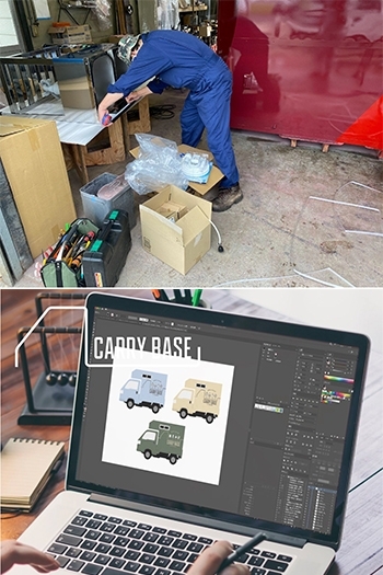 外装デザイン、修理、整備…なんでもご相談ください！「CARRY BASE（キャリーベース）」