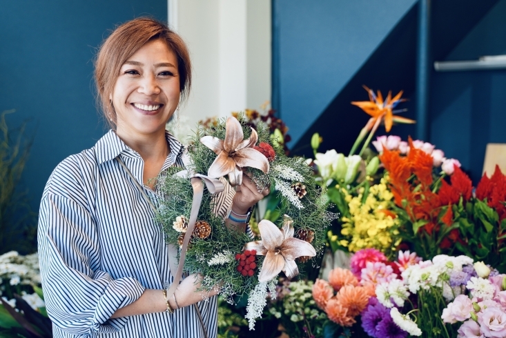 「Flower atelier knot」ワークショップ、ピーリングも出来る！　会津のお洒落な花屋さん♪