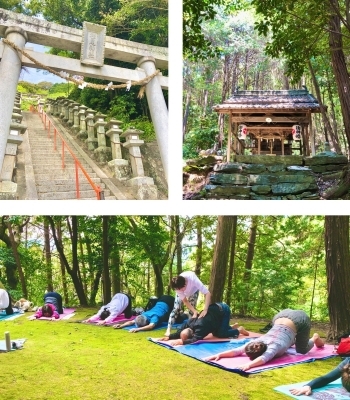素敵な出会いや人とのつながりが自然と生まれる神社ヨガ。「toutoi yoga ＆ wellness」